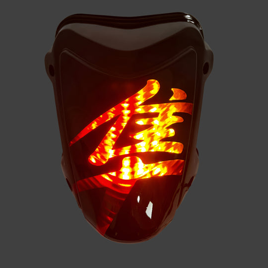 Suzuki Hayabusa Kanji Logo LED Integrated Taillight RED functions