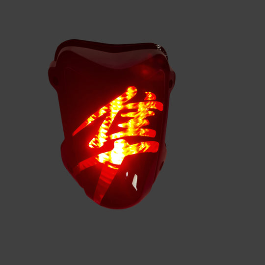 Suzuki Hayabusa Kanji Logo LED Integrated Taillight RED functions .