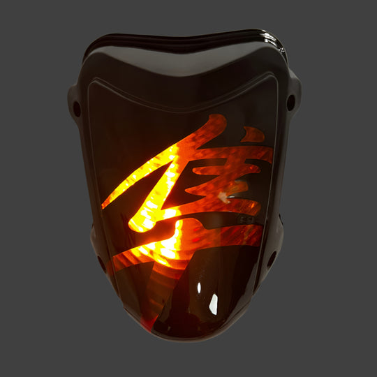 Suzuki Hayabusa Kanji Logo LED Integrated Taillight RED left turn on