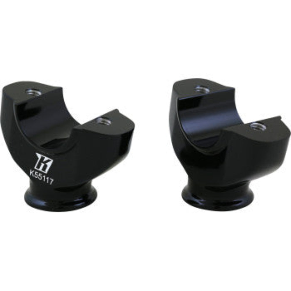 1 1/4" Rise and Clamping area - Lower Risers Black