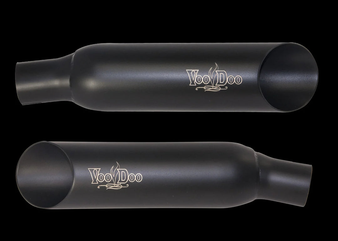 Voodoo SHORTY Slip On Slash Cut Mufflers - Hayabusa