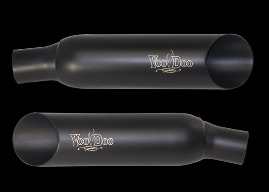 Voodoo SHORTY Slip On Slash Cut Mufflers - Hayabusa