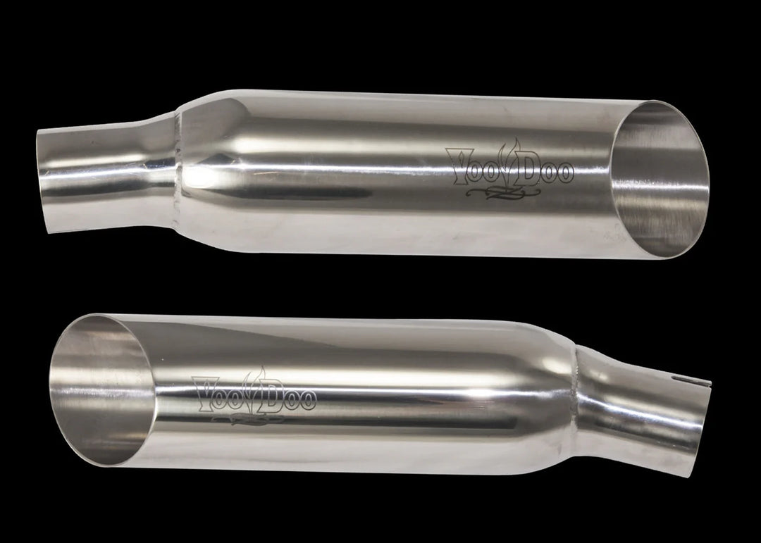 Voodoo SHORTY Slip On Slash Cut Mufflers - Hayabusa