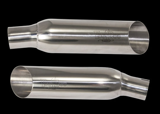 Voodoo SHORTY Slip On Slash Cut Mufflers - Hayabusa