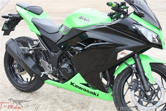 2013 - 2017 Kawasaki Ninja 300 No Cut Frame Sliders Right Installed