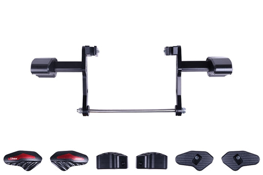 2015 - 2023 Honda CBR300R No Cut Frame Sliders redN29-15-2T