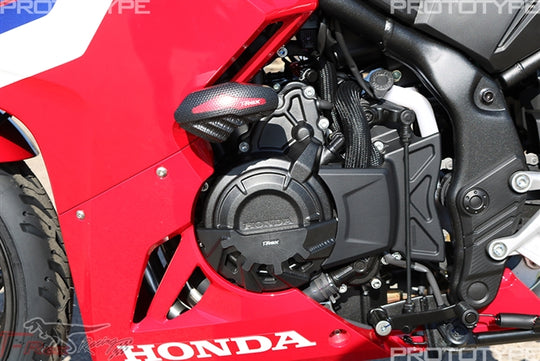 2024 - 2026 Honda CBR500R No Cut Frame Sliders Installed 1
