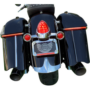 Custom Dynamic Low Profile Saddlebag Lights - Indian Touring