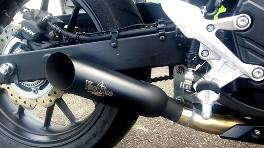 SHORTY Slip On Muffler CBR500R 13-22 Polished or Black Finish