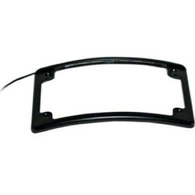 Curved Led License Plate Frame Black