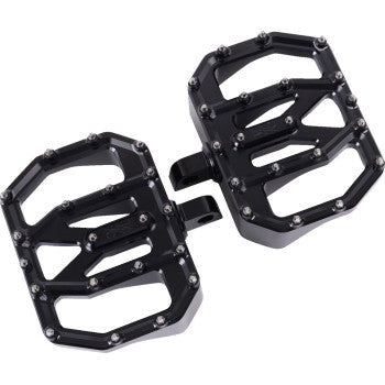 THRASHIN SUPPLY CO Mini Aggressor Floorboards -Universal Male Mount Harley