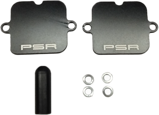 Air Injection Block-Off Plate -Pair Valve - Black - Honda CB/CBR