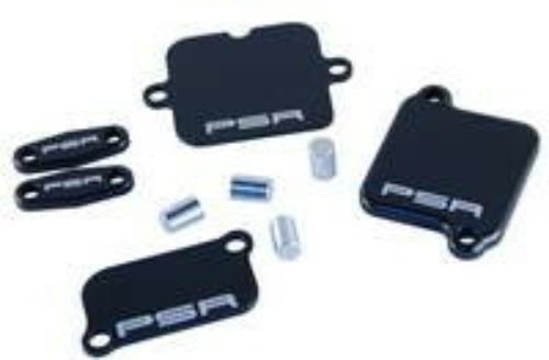Air Injection Block-Off Plate -Pair Valve - Black - Kawasaki Models..
