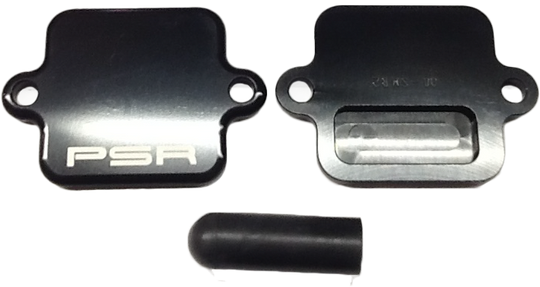 Air Injection Block-Off Plate -Pair Valve - Black - Kawasaki Models