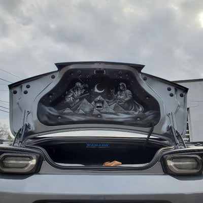 Airbrushed Car Trunk Liner