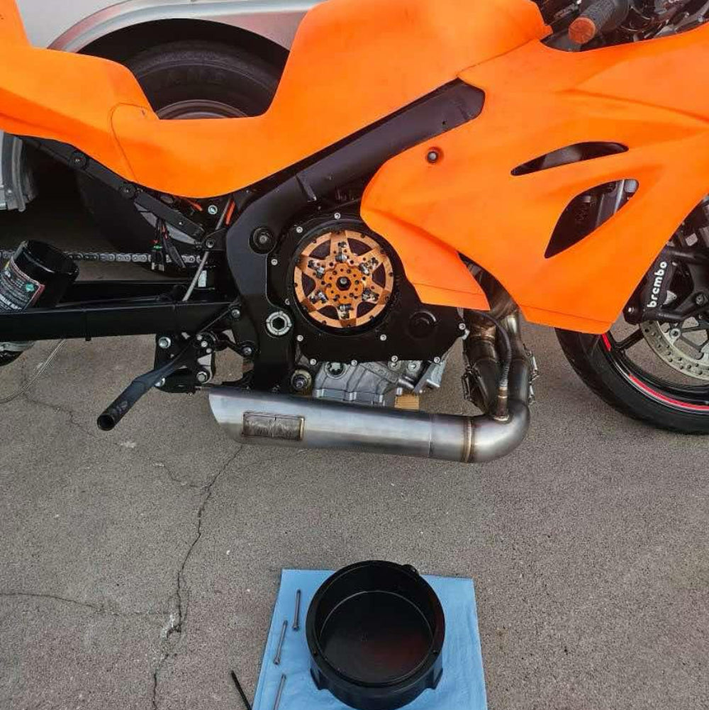 CLUTCH COVER LID GSXR1000 17-25 VCCLIDGSXR1L7B cover off