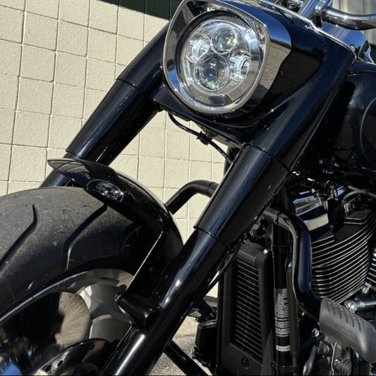 Chopped Front Fender for Harley® Fat Boy '18-'25. Black