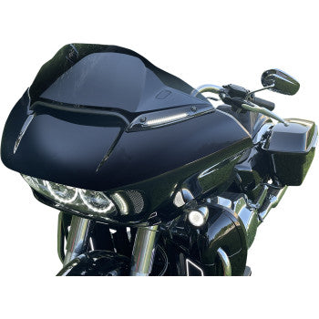 Genesis 4 Dynamic LED Batwing Windshield Trim Black