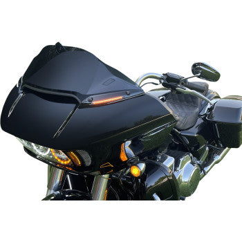 Genesis 4 Dynamic LED Batwing Windshield Trim Black