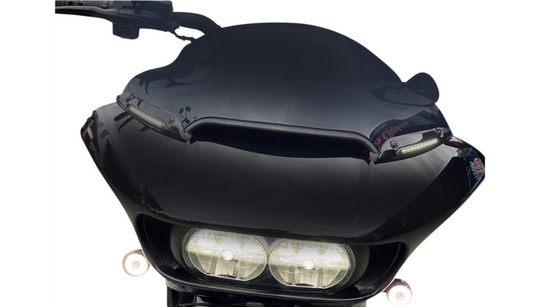 Genesis 4 Dynamic LED Batwing Windshield Trim Black
