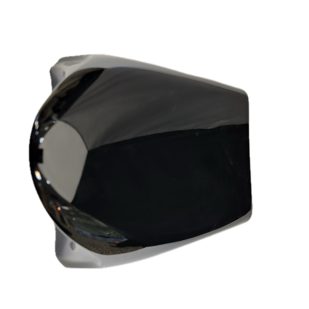 TOC Honda VTX 1800 Gloss Black Chin Scoop with Silver Mesh