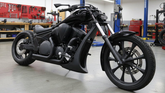 Honda Fury Radiator Cover Matte Black Installed