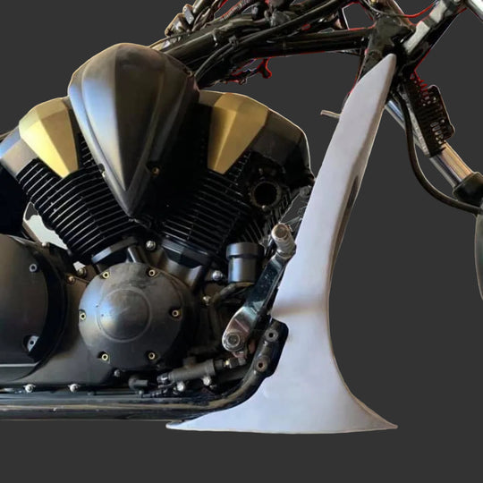 Honda Fury Radiator Cover Unfinished Installed 