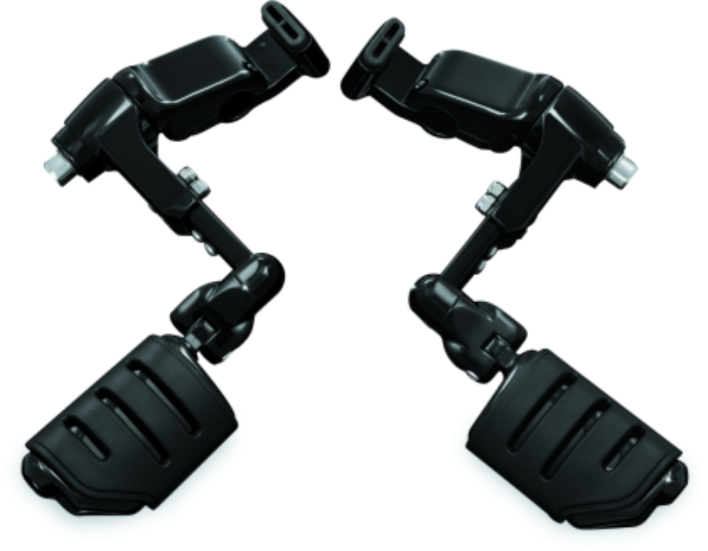 KuryakynErgoIIIAdjustableMountWithTridentDuallyISOPegsGlossBlack