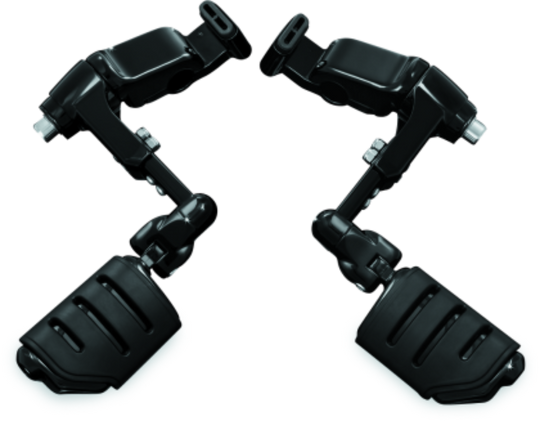 KuryakynErgoIIIAdjustableMountWithTridentDuallyISOPegsGlossBlack