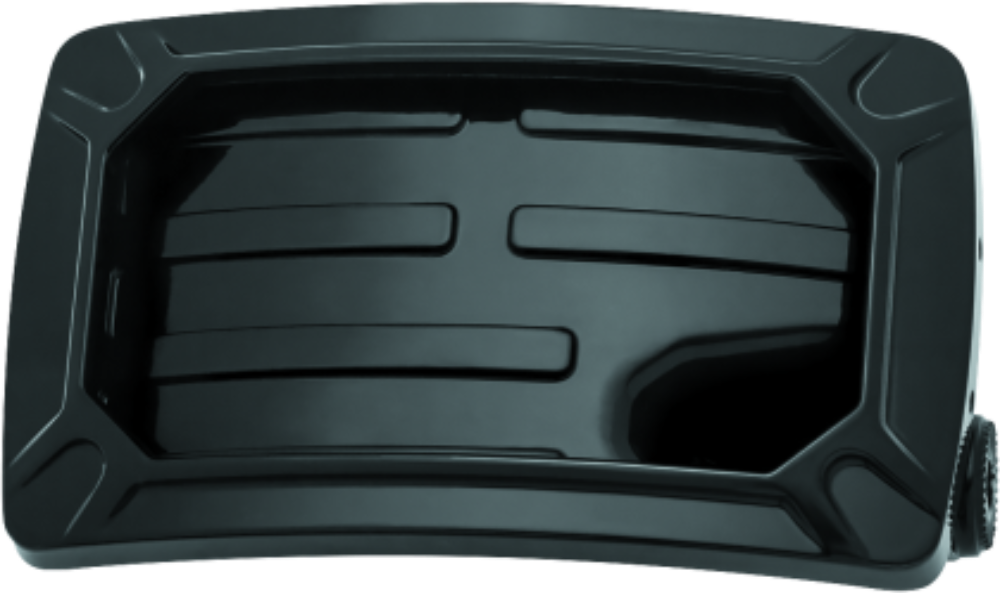 KuryakynNovaCurvedHorizontalMountSideLicensePlateHolderBlack