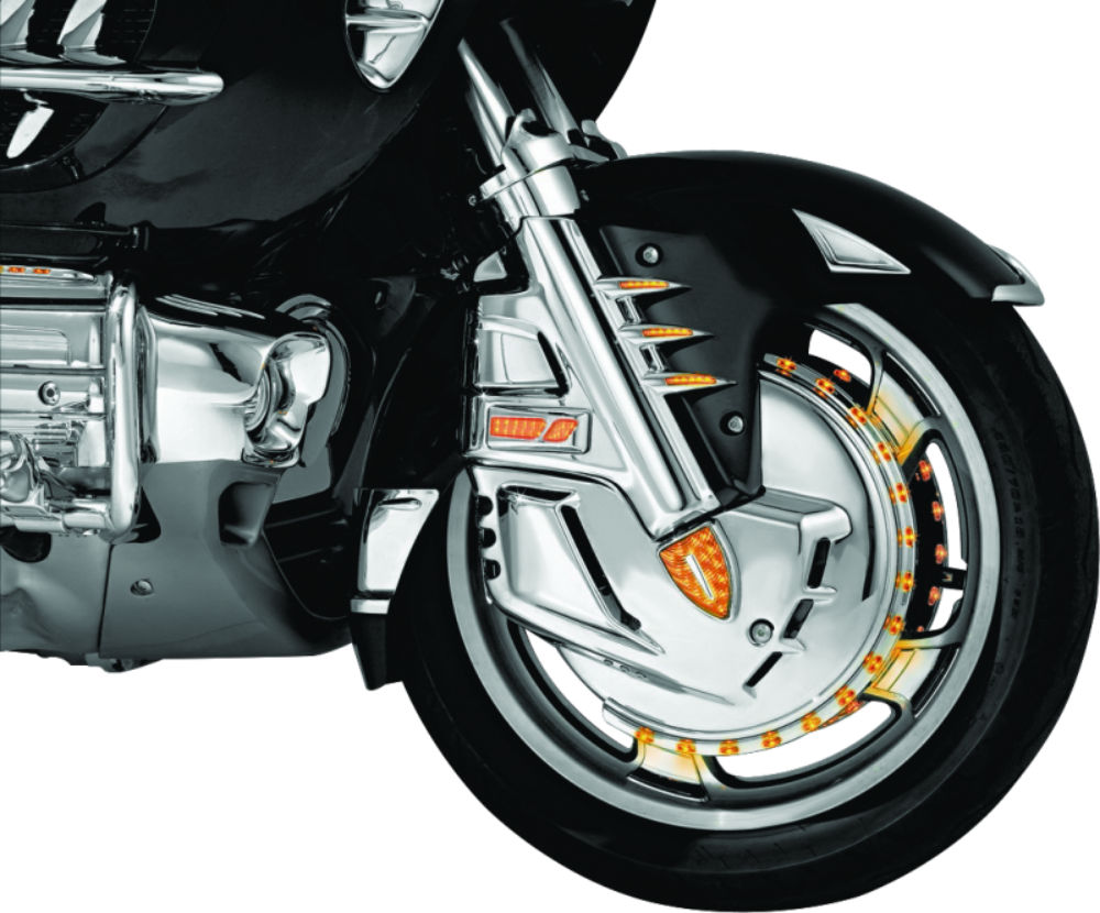Brake Rotor Cover Assembly Kuryakyn Brake Rotor Cover Honda 01-17 GL1800 Chrome – Tricked Out Customs