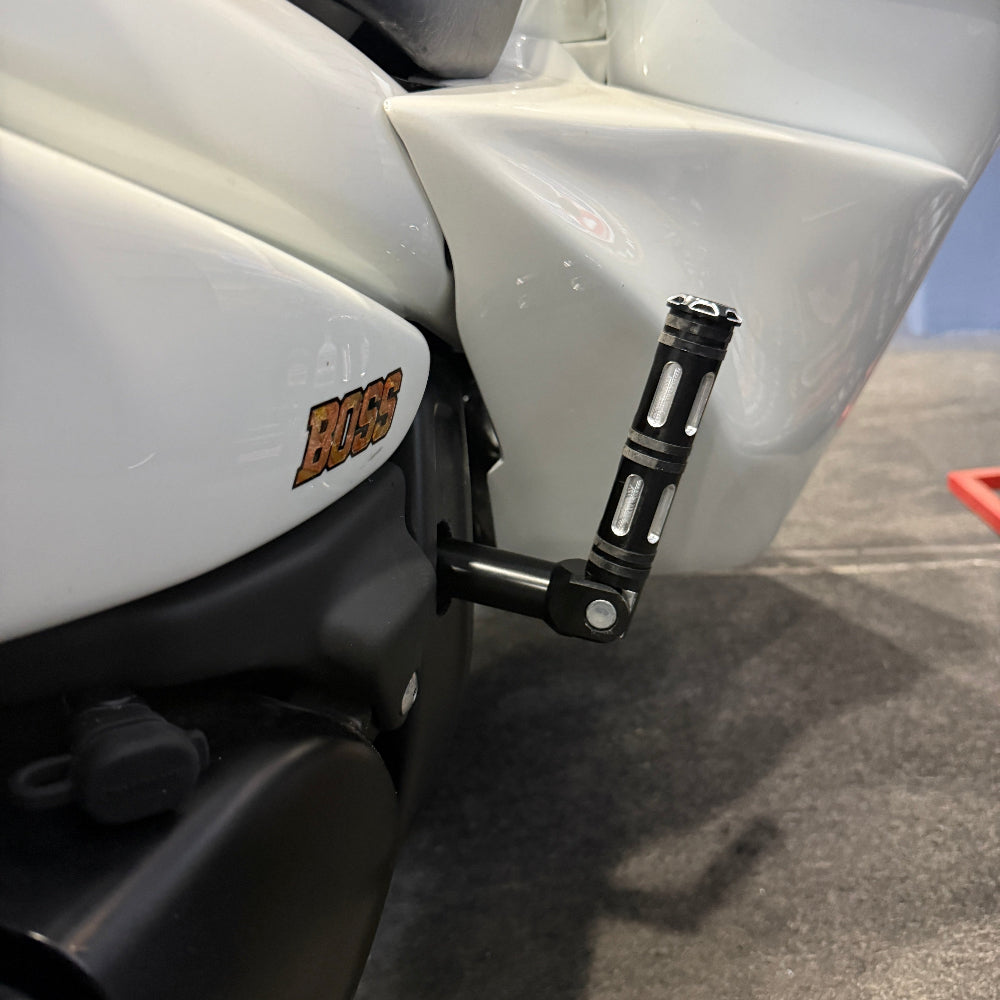 M109R Bagger Rear Foot Peg Relocation Left Side.