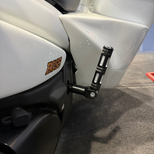 M109R Bagger Rear Foot Peg Relocation Left Side.