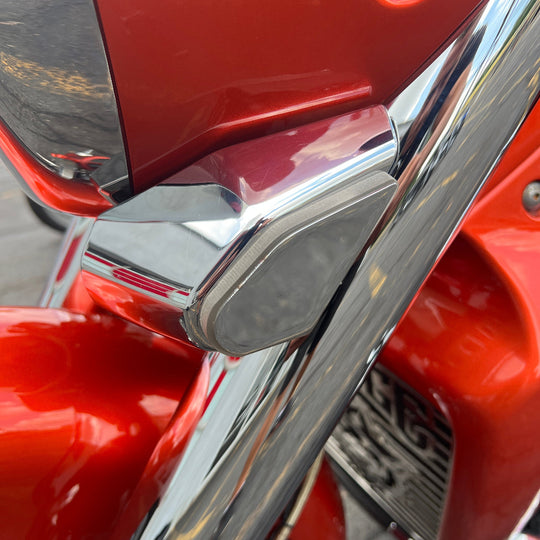 M109R Chrome Flat Front LED Turn Signals