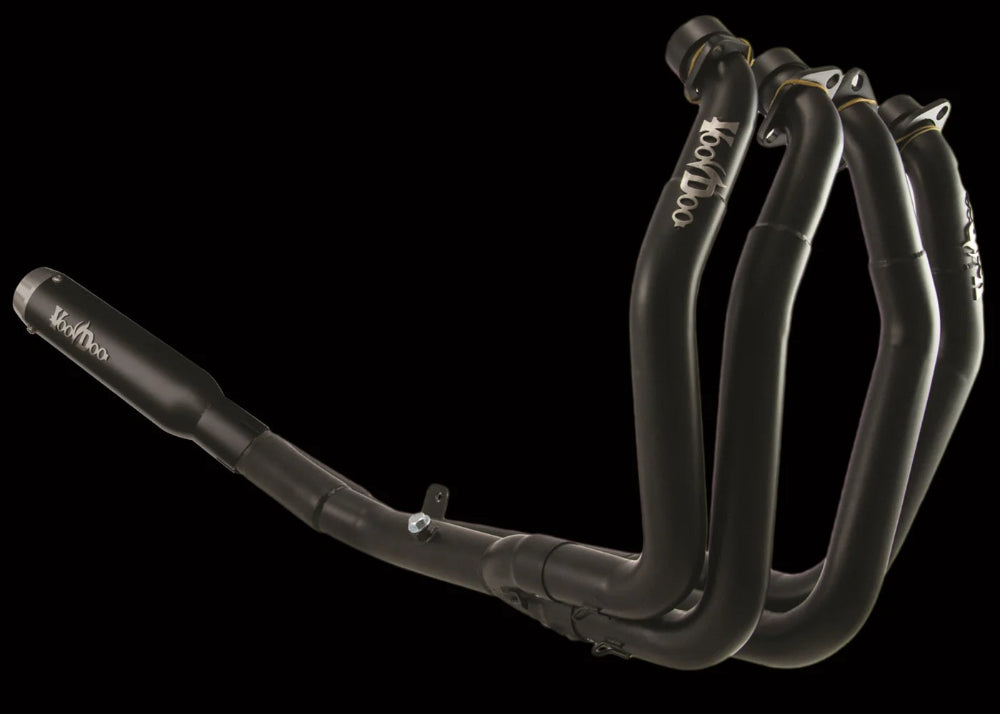 MINI MEG 4 INTO 1 RACE EXHAUST KAWASAKI ZX14 06-25 BLACK VMMEFSZX14K6B