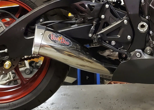 MOJO GSXR1000 17-25 4 INTO 1 installed polished