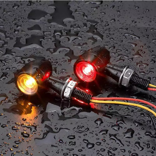 Mini LED REAR Turn Signals Black or Chrome Finish