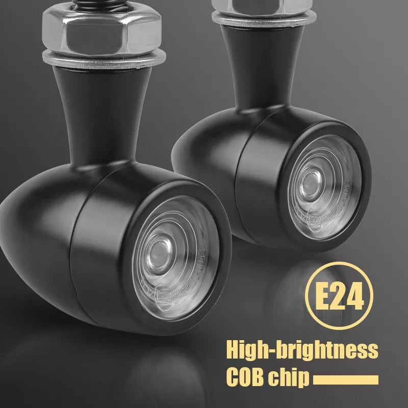 Mini LED REAR Turn Signals Black or Chrome Finish