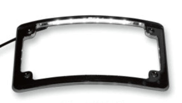 Radius LED License Plate Frame Black
