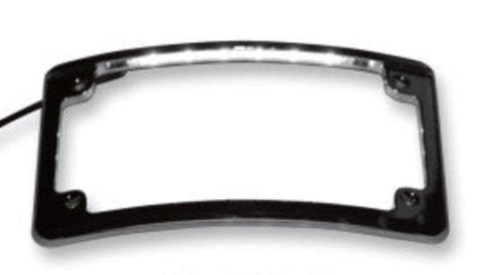 Radius LED License Plate Frame Black