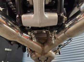 SHORTY DUAL X-PIPE HAYABUSA 21-26 U.S. SPEC