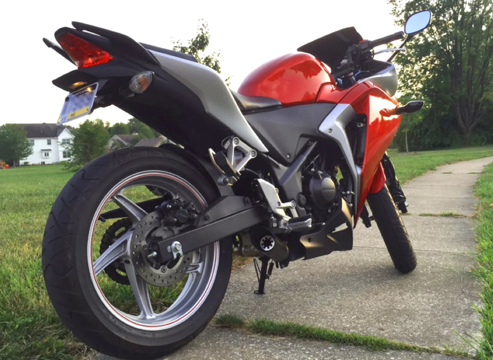 SHORTY CBR250R 11-14 POLISHED VECBR250L1P installed