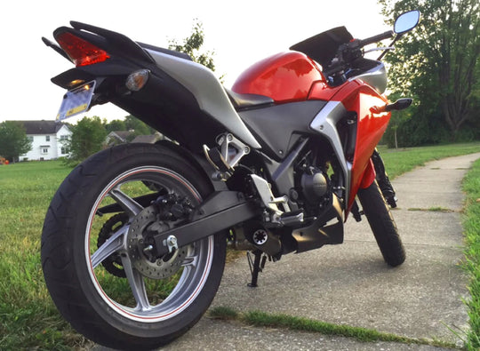 SHORTY CBR250R 11-14 POLISHED VECBR250L1P installed