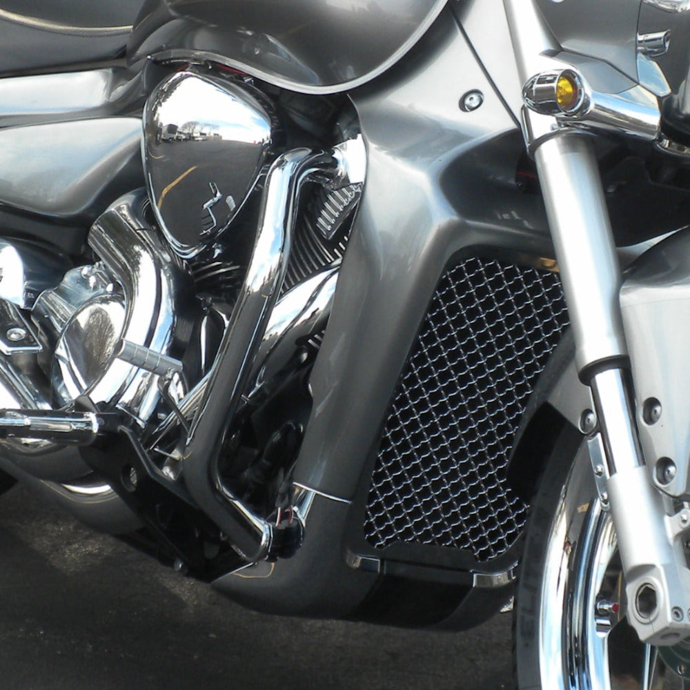 Suzuki M109R Engine Guard Chrome Installed