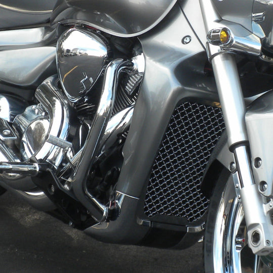 Suzuki M109R Engine Guard Chrome Installed