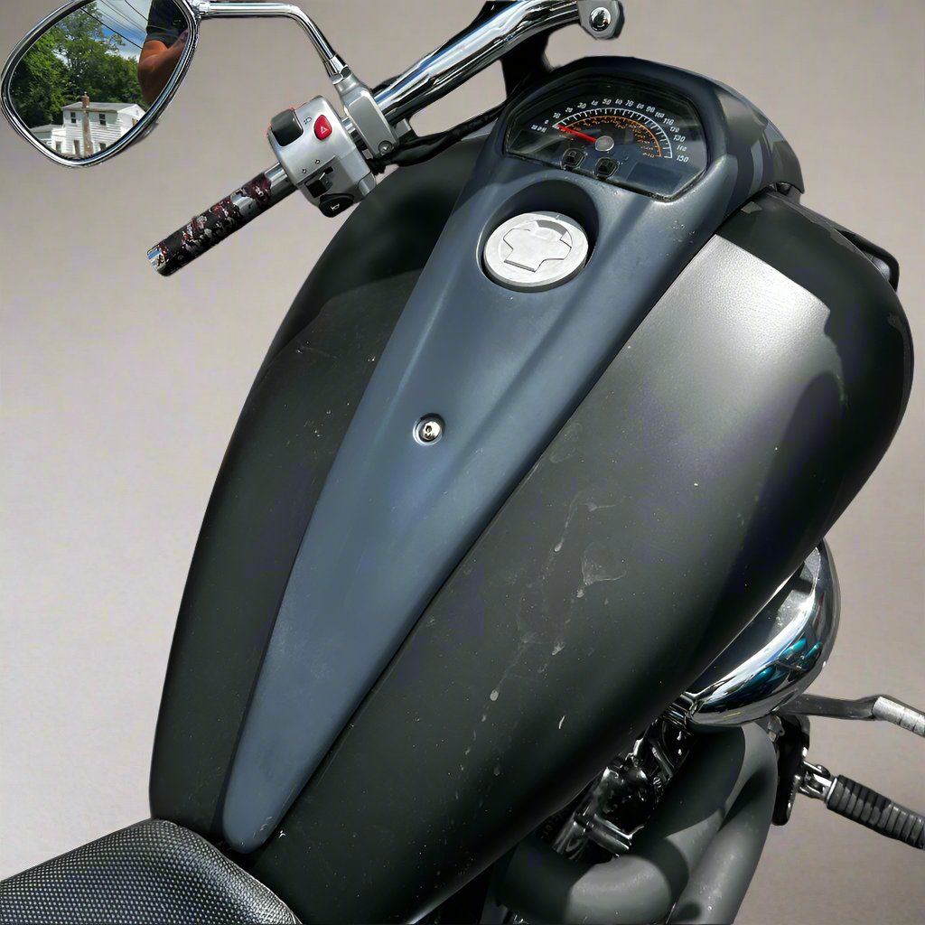 Suzuki M109R Extended Fuel Tank Dash Unfinished Installed