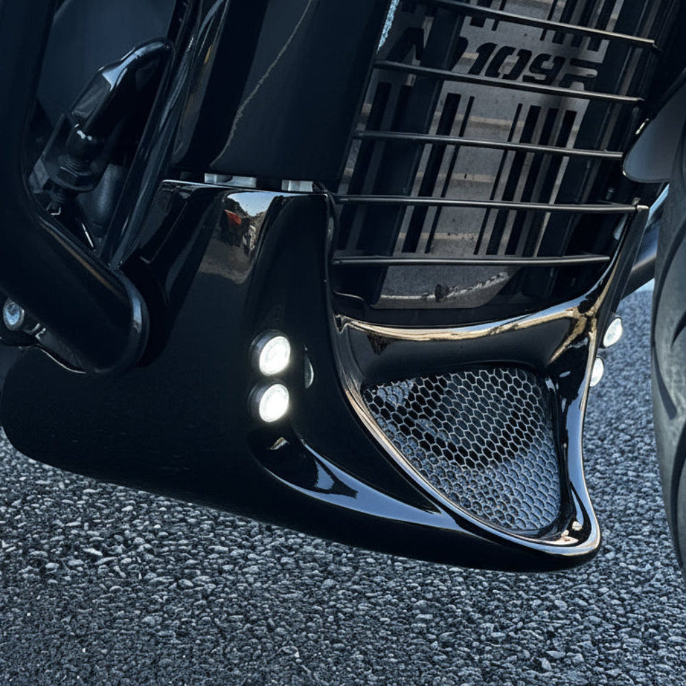 Suzuki M109R Led Chin Spoiler Black