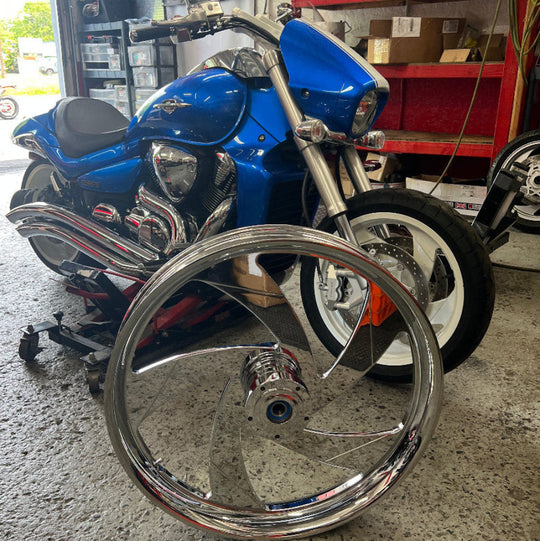 Suzuki M109R with 26 Inch front wheel Kit 