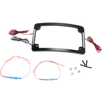 CUSTOM DYNAMICS Tri-Radius LED License Plate Frame w/ Flushmount