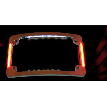 CUSTOM DYNAMICS Tri-Radius LED License Plate Frame w/ Flushmount